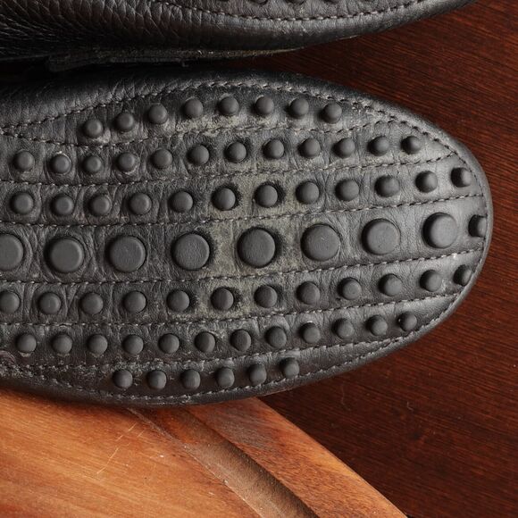 Gucci Loafers Womens SZ EU 34.5 US 4.5 BLK Leather Driving Slip On Horsebit Flat - Picture 11 of 16